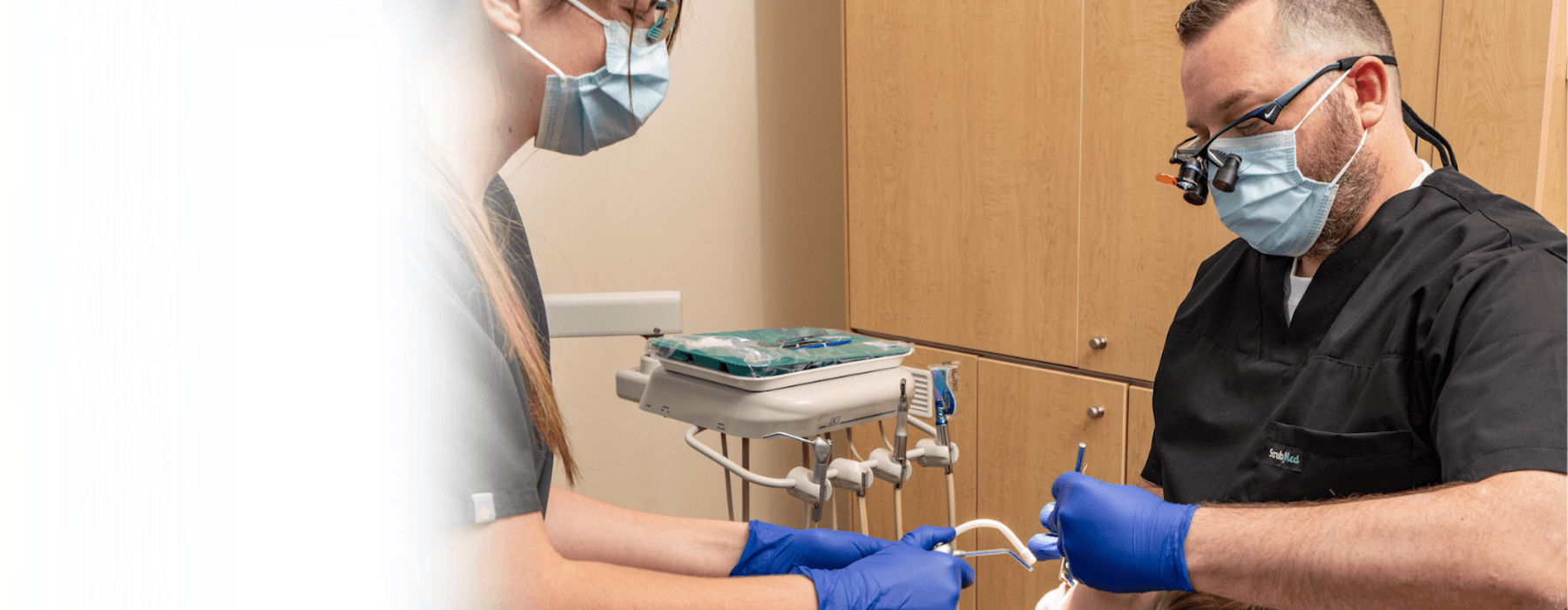 dentist working on patient in Camas